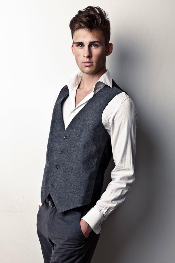 Grey Suit Waistcoat