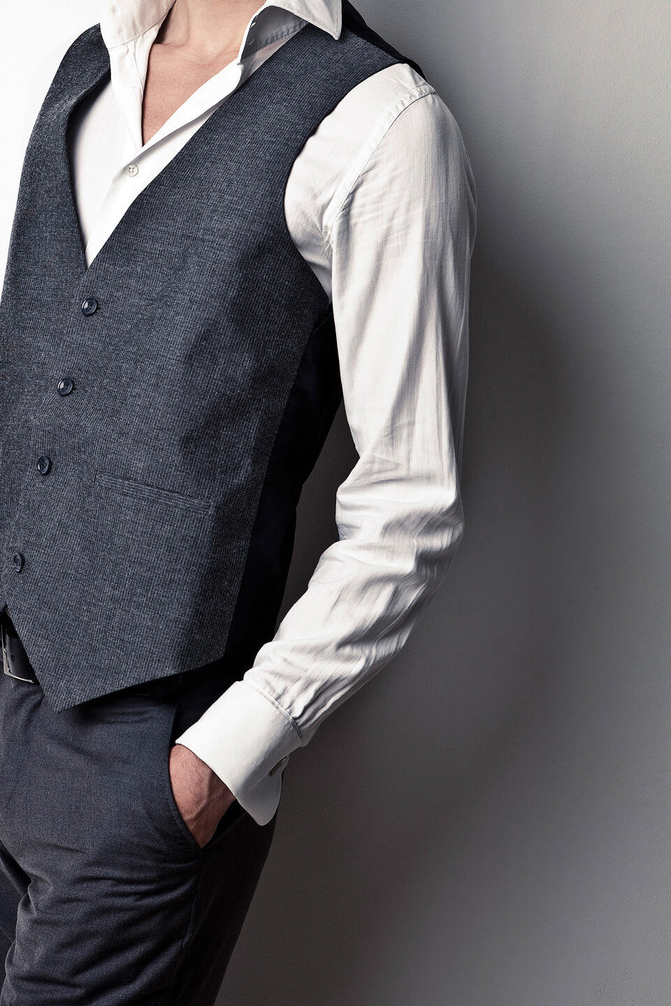 Grey Suit Waistcoat