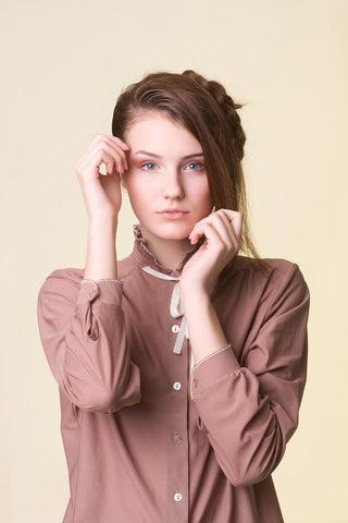 Shirt with Tied Detail